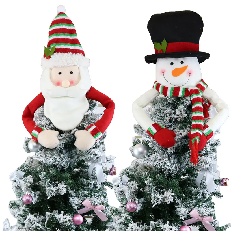 Sombrero de muñeco de nieve, adorno de árbol de Navidad, decoración de Año Nuevo
