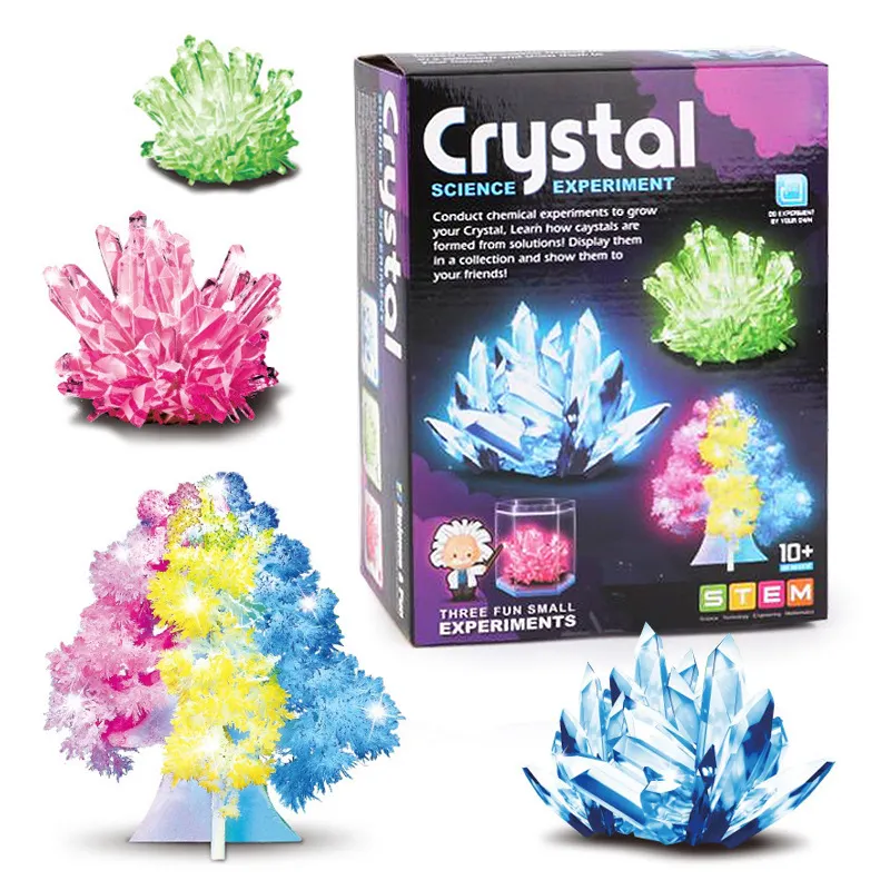 Лидер продаж, простой набор научных экспериментов «своими руками», самодельная волшебная игрушка для выращивания кристаллов, рождественский подарок