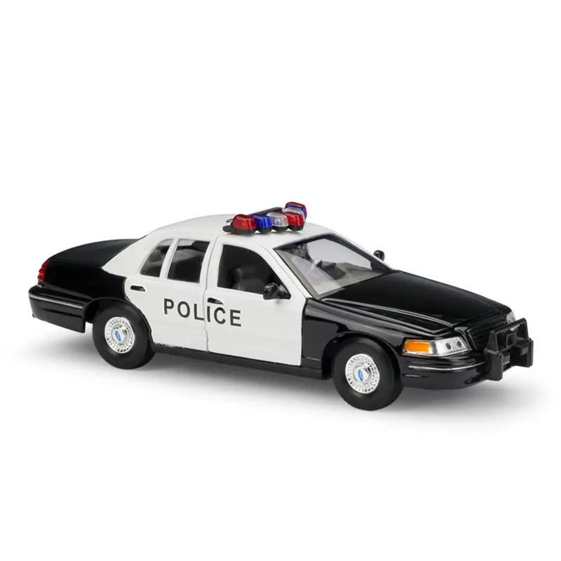 WELLY 1:24 Ford Crown Victoria coche de policía simulado aleación coche modelo colección pantalla Gft juguete al por mayor