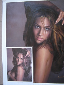 Tùy chỉnh handmade phong cách hiện đại sơn dầu cao cấp nghệ thuật ban đầu Linen <span class=keywords><strong>Canvas</strong></span> ảnh tường tùy chỉnh chân dung gia đình chân dung vải - Product Image 5