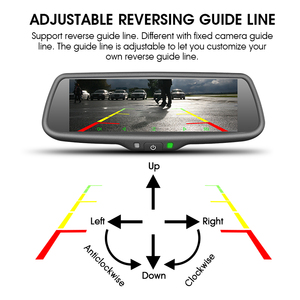 7.3&quot; TFT <strong>LCD</strong> Rear View Mirror HD Monitor Car Security <strong>System</strong> Car <strong>Reverse</strong> Rear View Mirror+Night Vision Backup Camera - Product Image 5