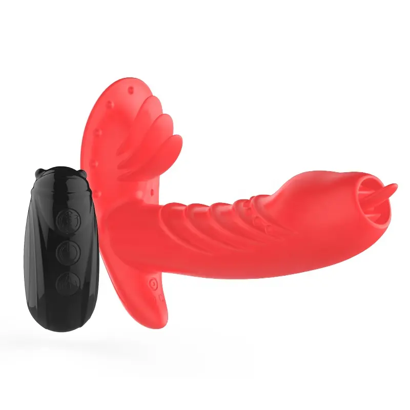 2023 nuovo dildo di conchiglia amorevole senza fili con vibratore della lingua del vibratore delle donne del giocattolo del sesso che lecca la lingua per la femmina