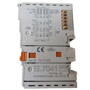 Beckhoff EL7041 EtherCATターミナル1チャンネルモーションインターフェースステッピングモーター48VDC 5A、インクリメンタルエンコーダー付き - Product Image 1