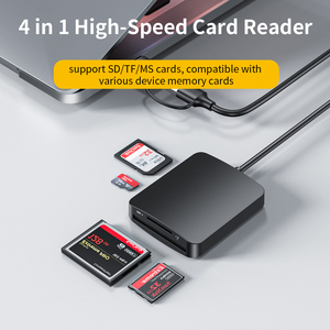 3.0 USB tipo C 4 in 1 lettore di schede 5Gbps OTG lettore di Smart Card di memoria nero - Product Image 2