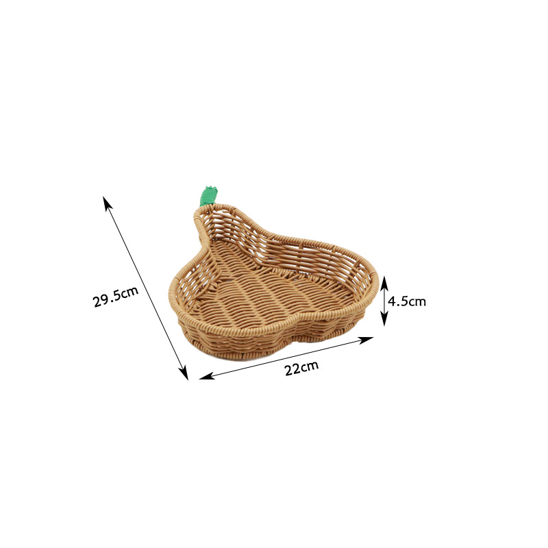 Trompette panier tressée en forme de poire
