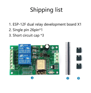 5 V/8-80 V ESP8266 WLAN 2-Wege-Relay-Modul ESP-12F Entwicklungsbrett - Product Image 6