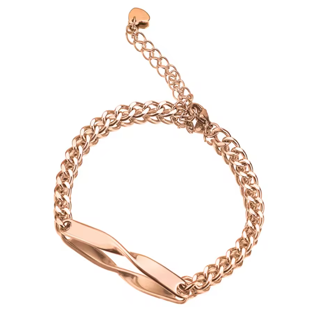 Rose gold men's one