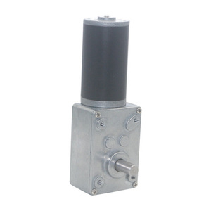 DIY机器人旋转台门锁窗帘机用12V DC蜗杆高扭矩自锁反向微型涡轮减速电机 - Product Image 5