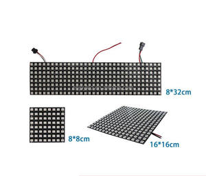 8*8 8*32 16*16 256 pixel Dot Matrix Flexible Led-anzeige Modul Panel Blatt 5 V WS2812B RGB