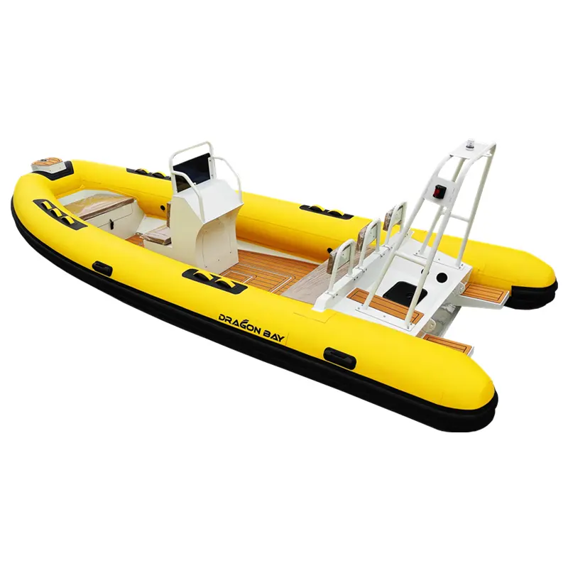 CE 5.6m kaburga 560 hipalon PVC malzeme alüminyum tekne şişme bot