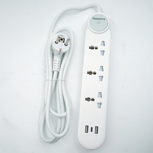 2024 yeni varış ev 2M uzatma kablosu 3 çıkışları soket 3 yollu 2000w evrensel çoklu güç şeridi 2 Usb 1 Usb C - Product Image 3