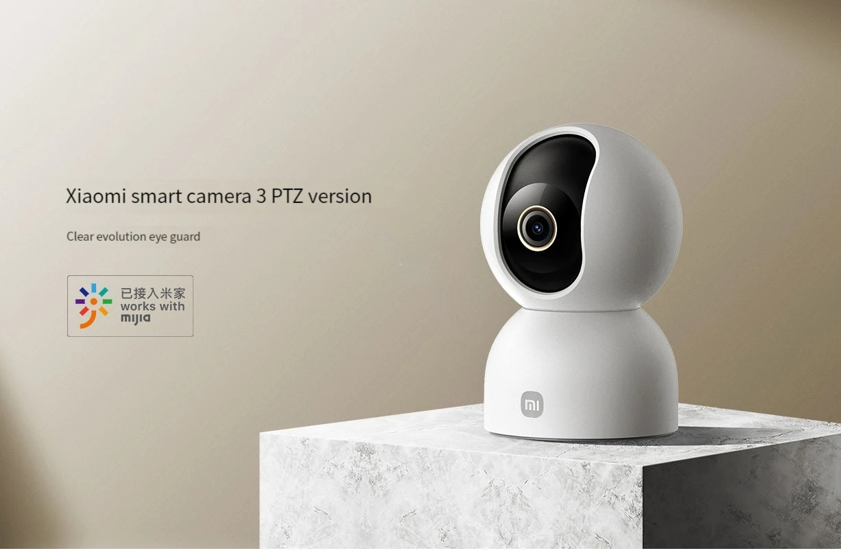 Xiaomi Smart Camera 3 PTZ 1666P - 360° Home Security Monitor with