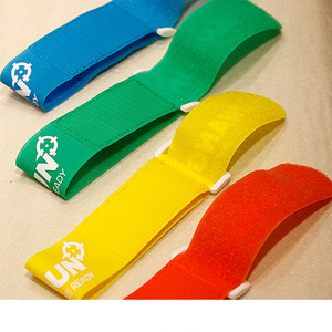 <strong>Custom</strong> Printed Brand Name Logo Clothing Sticky Self Adhesive Fastener Cable Wire Sew on <strong>Hook</strong> and <strong>Loop</strong> Tape <strong>Hook</strong> and <strong>Loop</strong> <strong>Strap</strong> - Product Image 3
