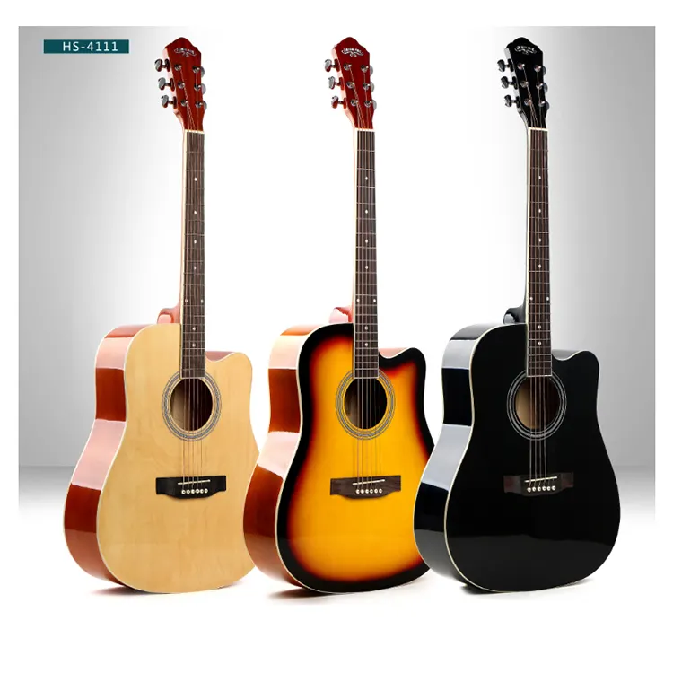 China fabrik großhandel musical instruments 41 Zoll günstige akustische anfänger gitarre