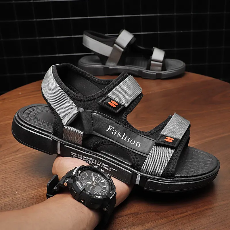 Wholesale Cheap Beach Shoes Sandals Slides Slippers Custom Logo Summer Rubber Sandals for Men 2022 Beach Sandals Men