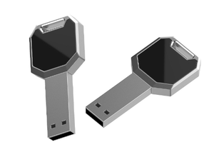 Key Shape USB-Flash-Laufwerk Silver Thumb Drive 8GB-64GB Memory Stick-Erweiterungs diskette für den Computer mit LED-Beleuchtung - Product Image 2