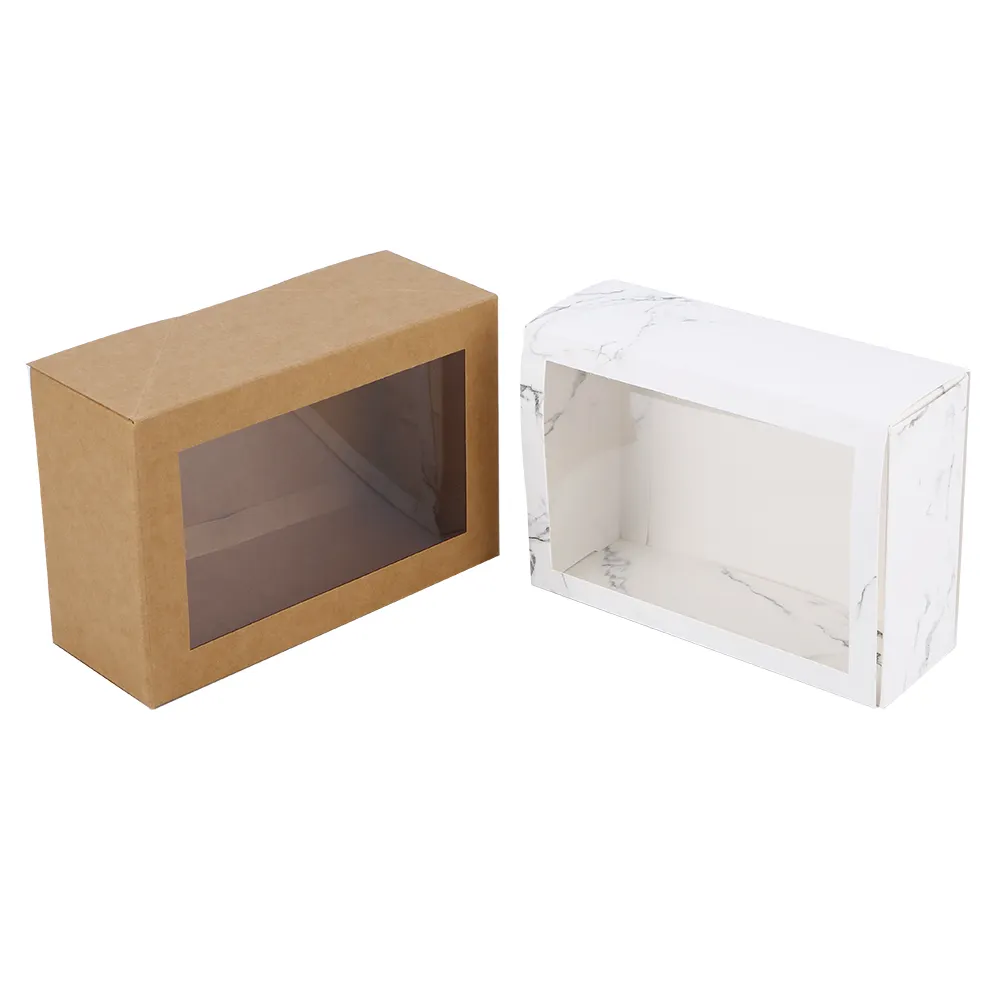 High-End benutzer definierte transparente Fenster Faltpapier Box OEM Schublade Typ Welt Cover Typ Geschenk Urlaub Papier box