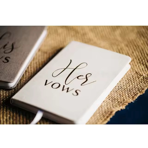 Embossed His &amp; Her <strong>Vow</strong> <strong>Books</strong> Set of 2 Gold Embossed Hard Cover Wedding Day <strong>Vow</strong> <strong>Books</strong> with Gold Gilded Pages