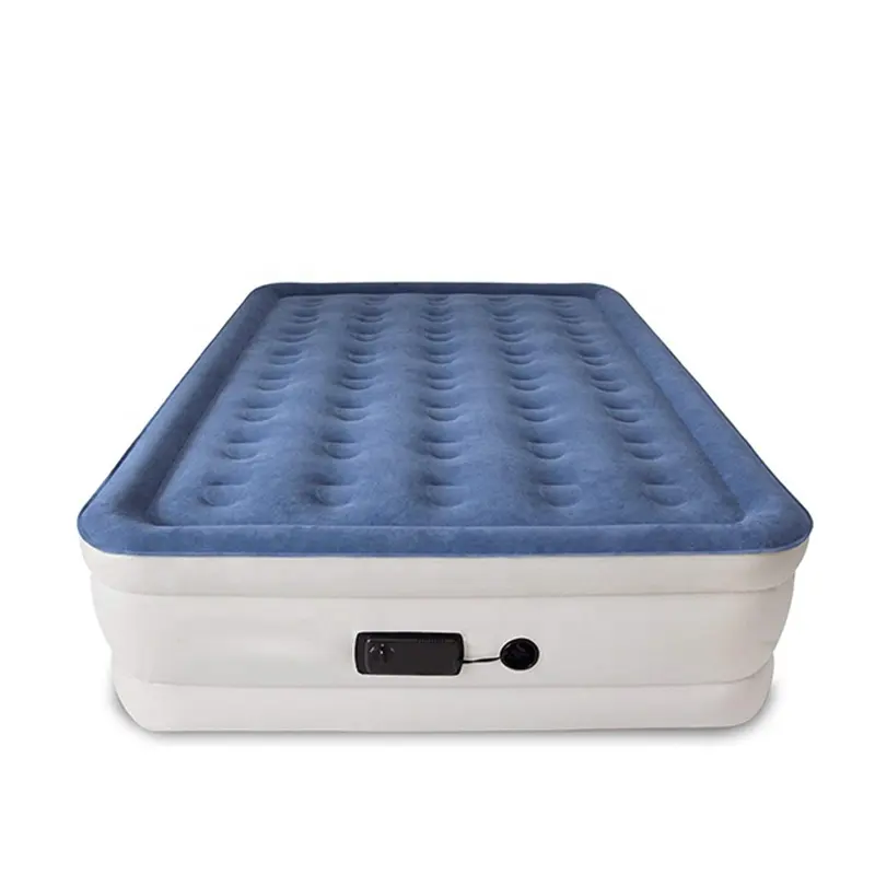 Sıcak satış şişme yatak kolay taşıma katlanır hava yatağı Airbed dahili pompa ile