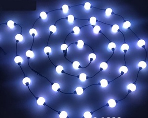 3 metros color RGB dmx 3d bola led cuerdas digital direccionable al aire libre led globo led luces de cadena de diámetro 50mm - Product Image 5