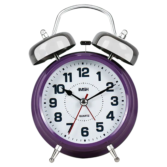 IMSH TB12002 Quartz horloges analogiques table double cloche réveil wecker despertador bureau chevet lumière cloche analogique réveils