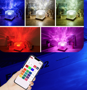 Cube 16 color+Rechargeable+Smart APP control
