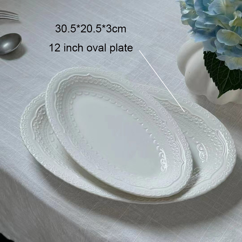 plato ovalado de 12 pulgadas