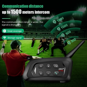 Sistema de intercomunicación inalámbrico universal EJEAS V4C, intercomunicador impermeable para árbitro de fútbol - Product Image 2