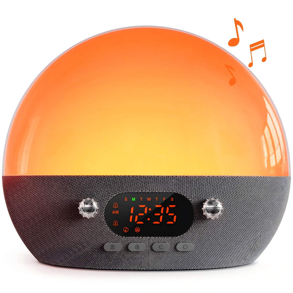 White noise sleep night light fabric wake-up lamp alarm clock