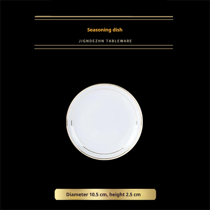 Plat blanc de 4,2 pouces