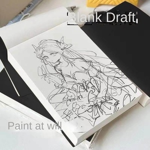 小さな正方形A3レンガポータブルノートブック厚手ドラフトメモ帳基本書き込みノート紙学生用学校印刷ネット - Product Image 2