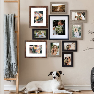 Picture <strong>Frames</strong> Collage, Gallery Wall <strong>Frame</strong> Set with 11x14 8x10 5x7 4x6 <strong>Frames</strong> in 3 Different Finishes Set of 10 - Product Image 3