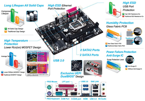 GIGABYTE H81M- S2PH LGA1150 scheda madre Desktop Intel Chipset DDR3 memoria compatibile con I7/i5/i3/Pentium/Celeron rinnovato - Product Image 6