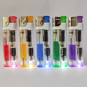 Màu Nhựa LED Cakmak Hút Thuốc Phụ Kiện Sạc Điện Tử Gas Thuốc Lá Nhẹ Hơn Encendedores - Product Image 2