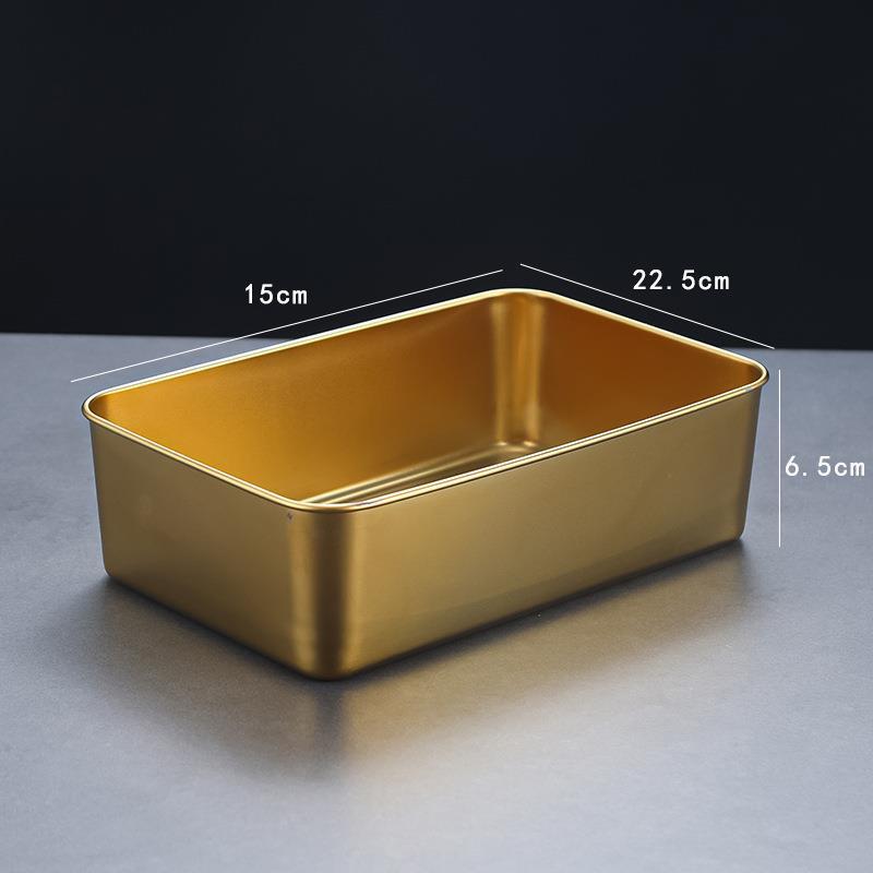 Large food preparation plate (gold)