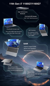 Intel Core <strong>I7</strong> 9th <strong>Gen</strong> 9750H I9 9880H 8G DDR4 512GB SSD NVME Win11 Pro 4K HD Metal Gamer Notebook Computer Business Laptops - Product Image 3