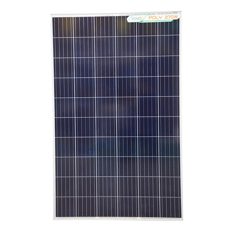 ROVO 270W watts poly montage industriel cristallin de coût bon marché de panneaux d'énergie solaire pour le système domestique de batterie de 12V 24V certifié