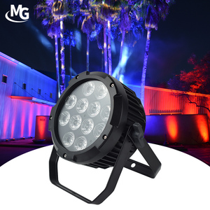 12 ชิ้น RGBW 4 in 1 LED IP65 กันน้ํากลางแจ้ง LEDs Par แบตเตอรี่ Par เอฟเฟกต์เวที DMX512 แสงเวที - Product Image 4