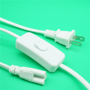 USA Polarized 2 Pin Plug with 303 On/off Switch Power <strong>Cord</strong> for <strong>T5</strong> T8 LED Lamp - Product Image 3