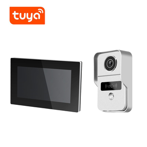 Sistema de intercomunicación de videoportero Tuya WiFi con 4 cables, monitor de interior táctil de 7 pulgadas, 1080p, con teléfono inteligente para Villa - Product Image 2