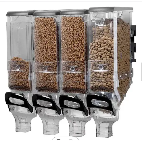 DS2268 Contenedores de alimentos Dispensador de dulces de grano para tienda Granos de café Tuerca Snacks Dispensador de alimentos secos Dispensador de cereales montado en la pared