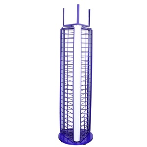 Stand girevole espositore 360 girevole 3 lato appeso accessori mobili Stand griglia griglia espositore - Product Image 1