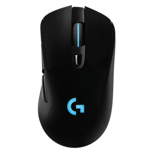 罗技G703-Hero光速无线游戏鼠标电源播放兼容光同步RGB轻量级25600 DPI电脑鼠标 - Product Image 1