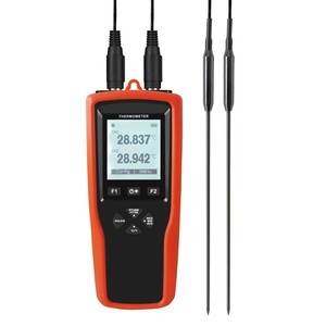 YET-720Lデジタル温度計デュアルPT100 PT1000プローブ2チャンネルLCDディスプレイバッテリー駆動データ記録機能 - Product Image 1