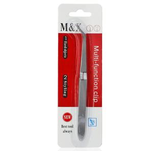 Lanbiao New in Stock Crystal Nail Art <strong>Drilling</strong> Sticking Stainless Steel Tweezer <strong>Curved</strong> Forceps