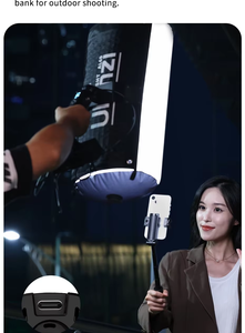 หลอดไฟ LED แบบมือถือพับได้68W สำหรับถ่ายภาพ AL60พร้อมรีโมทคอนโทรล - Product Image 6