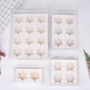 批发纸杯蛋糕透明纸蛋糕容器透明纸杯蛋糕盒杯蛋糕盒 - Product Image 3