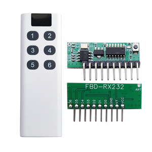 ชุดรีโมตตัวรับสวิตช์รีโมตไร้สาย6ช่องพอร์ตอนุกรม IO 12V และชุดรีโมท433 6ปุ่ม - Product Image 1