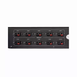 Sistema de megafonía analógico Panel de monitor de 10 canales con señal de audio de 100V/ 70V