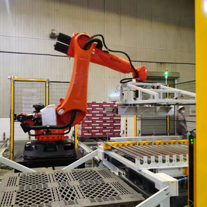 Fully <strong>Automatic</strong> <strong>Robot</strong> Palletizer Robotic Case Palletizer <strong>Robot</strong> <strong>Palletizing</strong> <strong>System</strong> For Boxes - Product Image 1